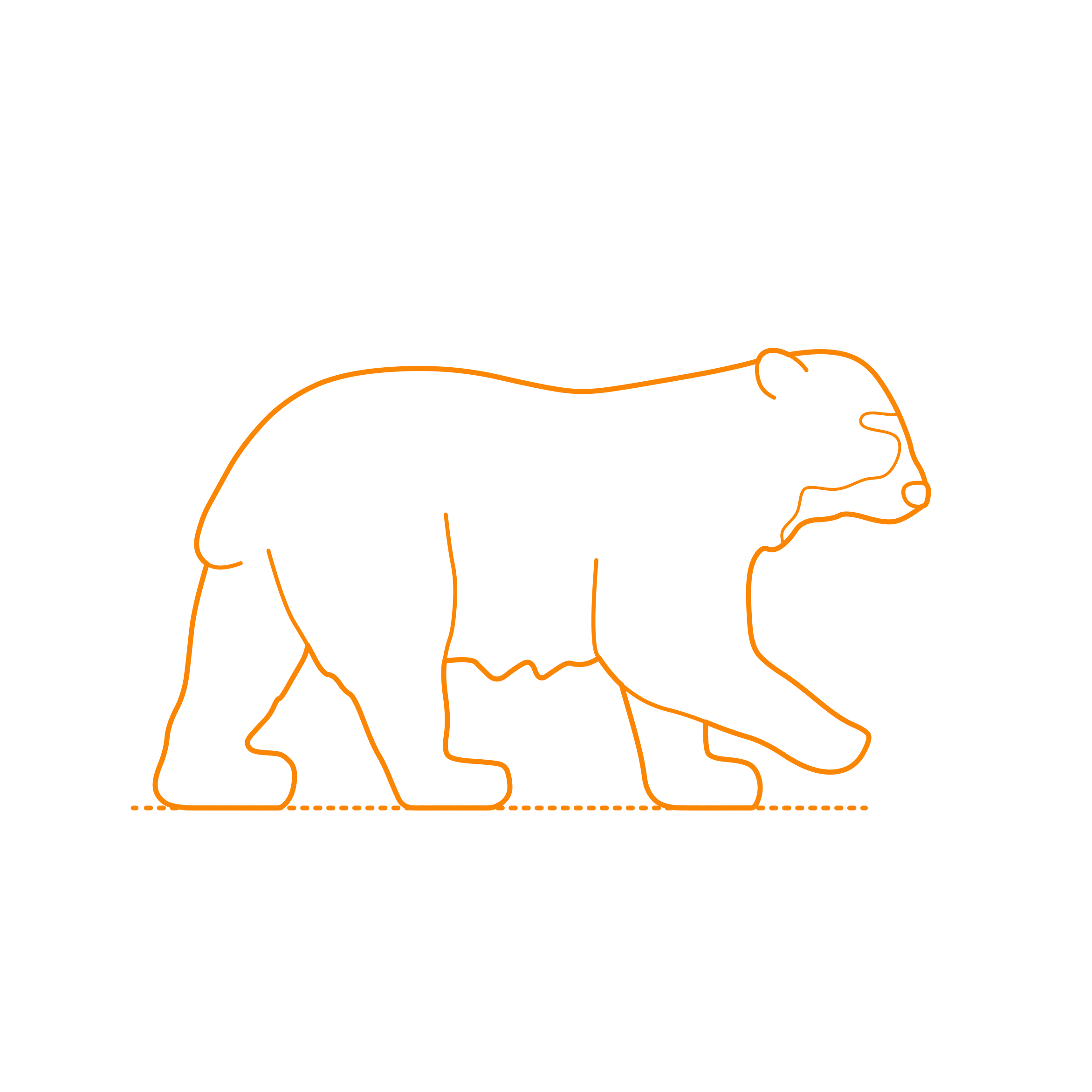 Animals Bears Spectacled Bear Sticker Outline Svg File Free Vectors